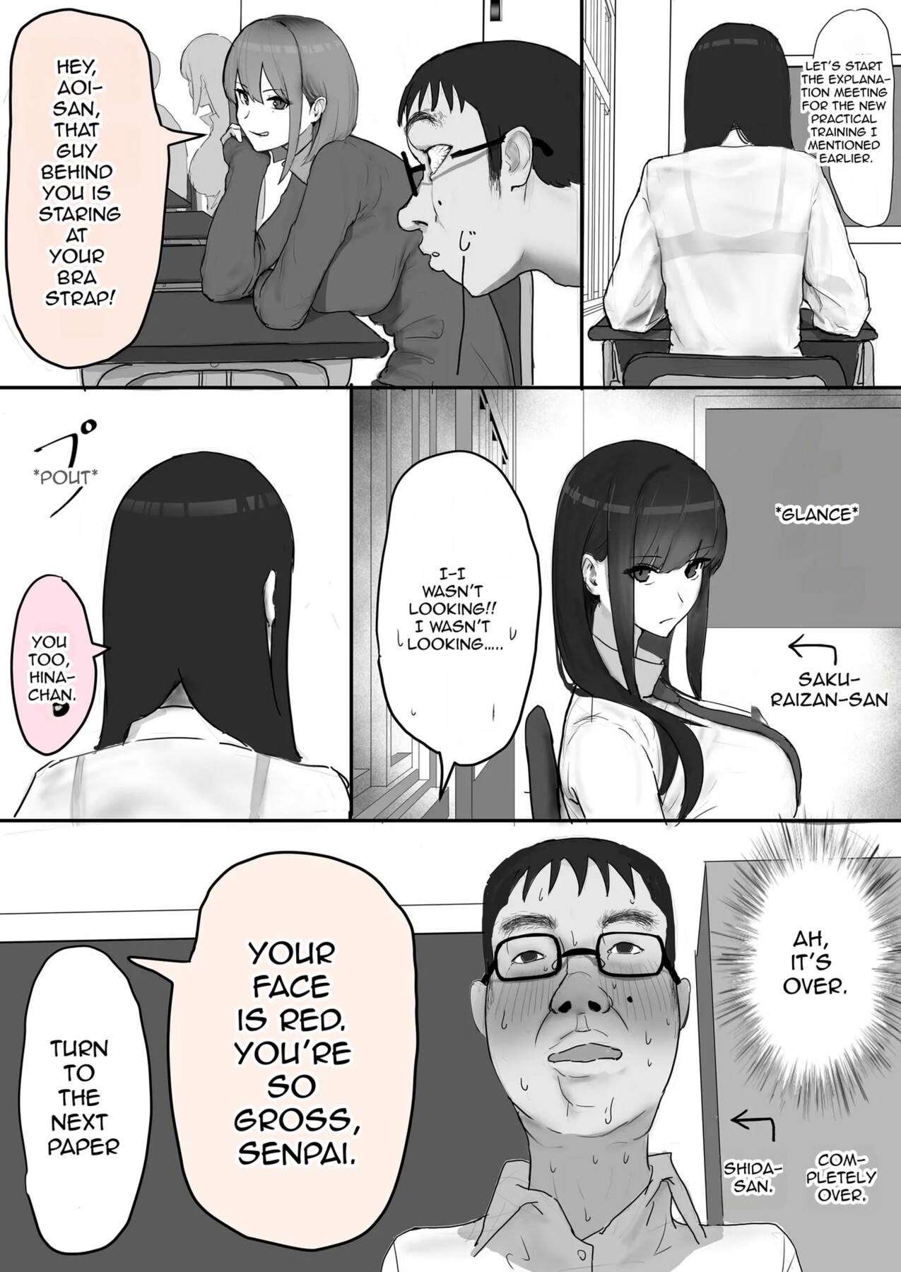 Hentai Manga Comic-A story about a busty high school girl and a nerdy guy who have lots of unprotected sex and impregnation during a sex education class.-Read-3